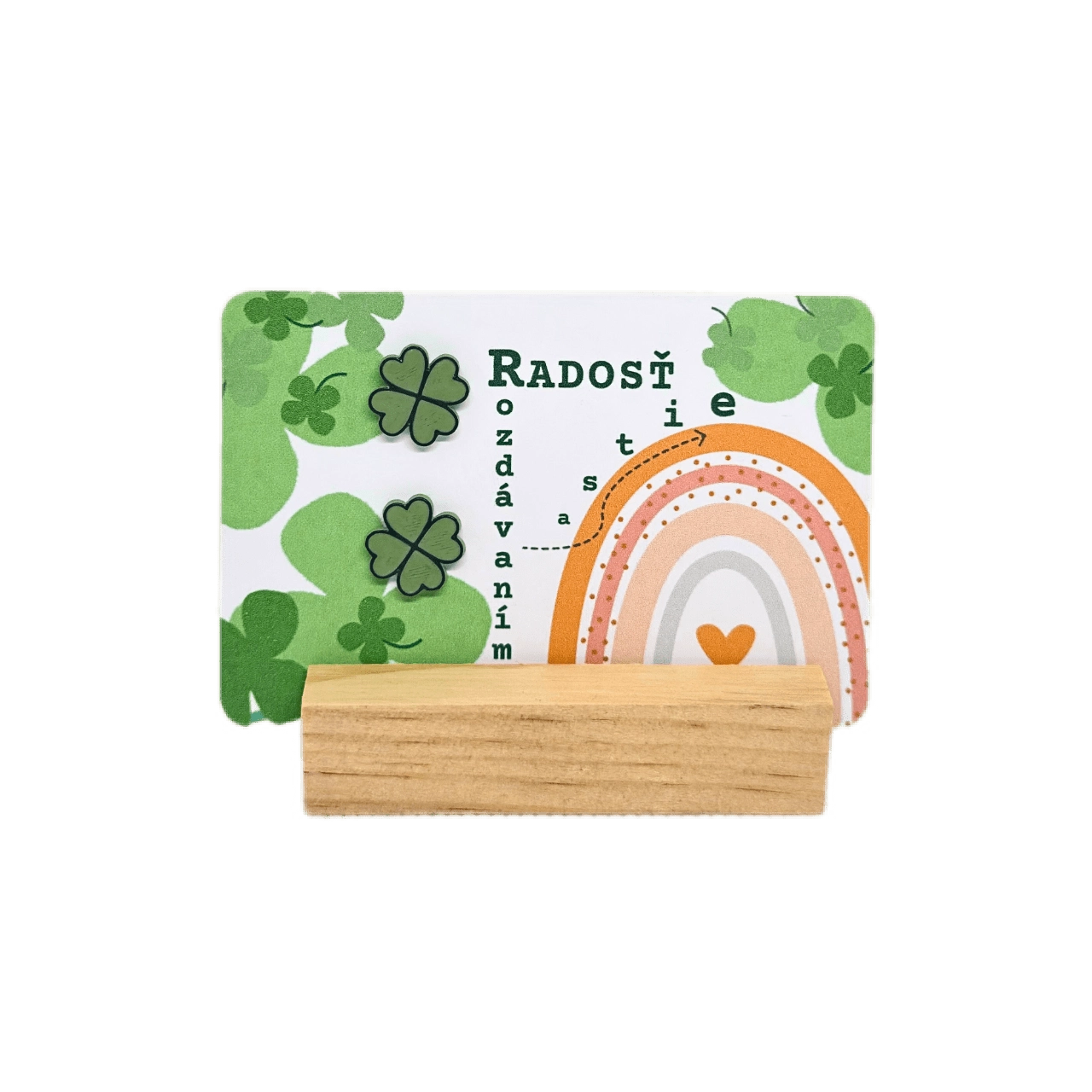 Náušnice s myšlienkou - Radosť rozdávaním rastie – Obrázok 2